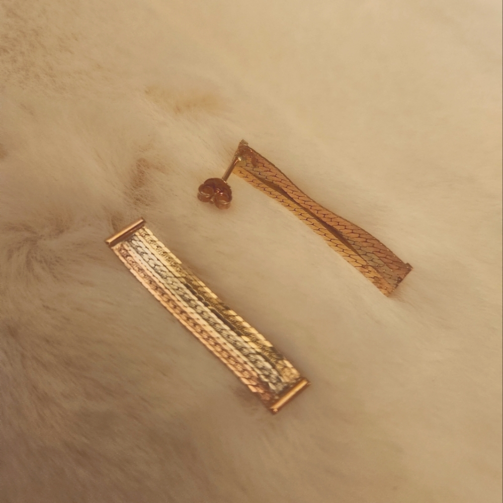 3 Tone Earrings